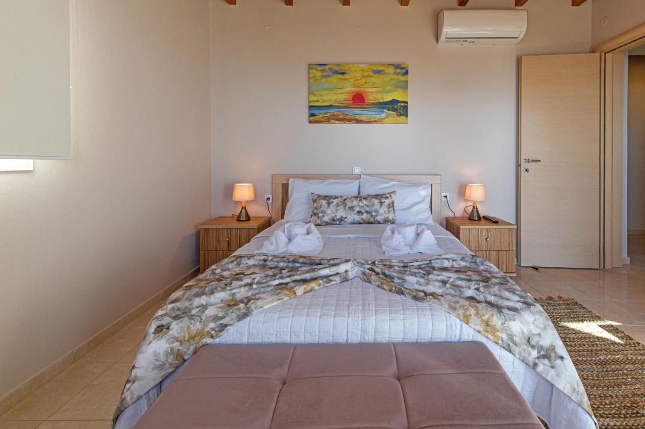 Tranquil Sea View Villa With Private Pool, Just 2Km From The Beach! Agia Galini Exterior foto