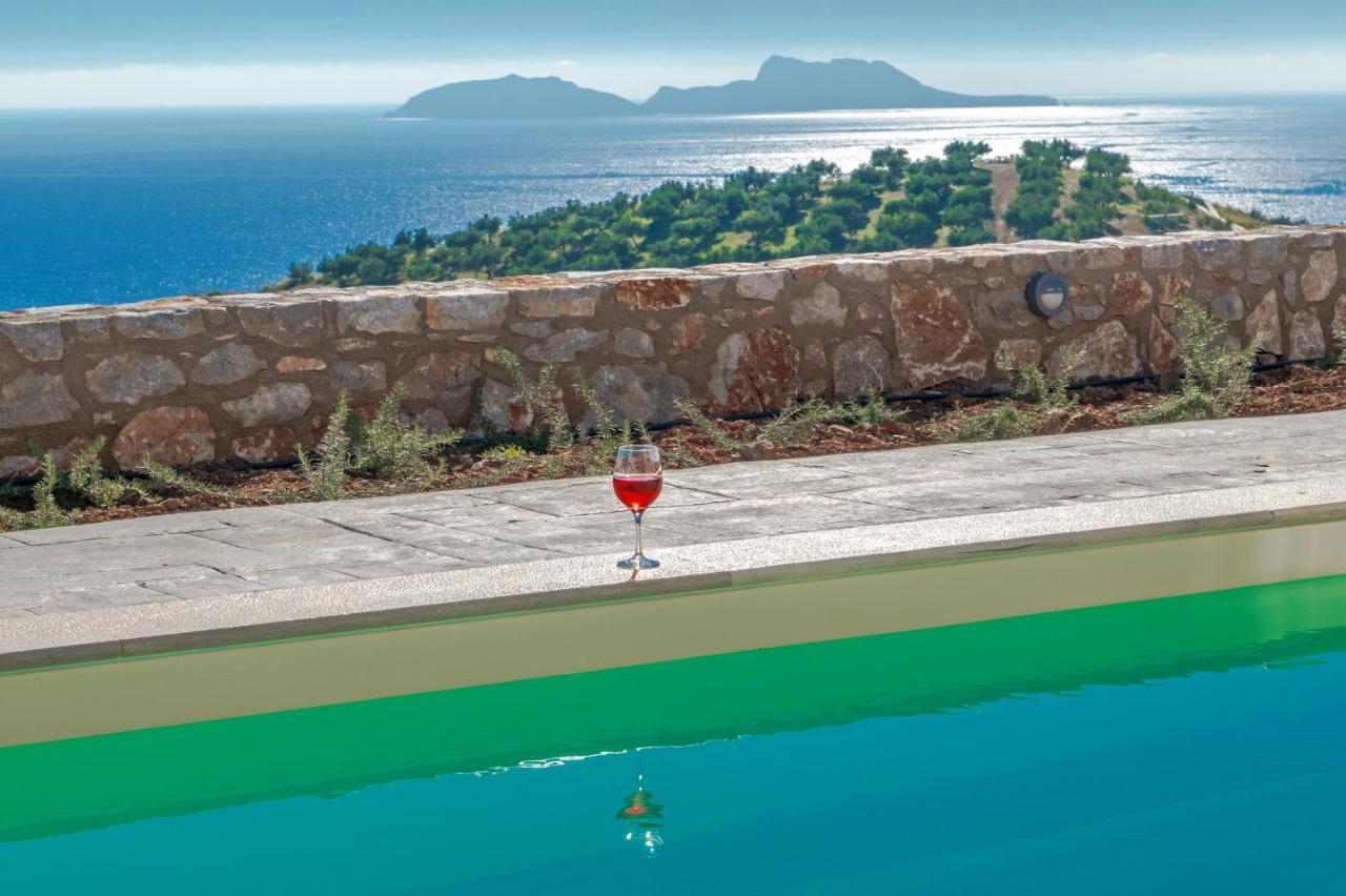 Tranquil Sea View Villa With Private Pool, Just 2Km From The Beach! Agia Galini Exterior foto
