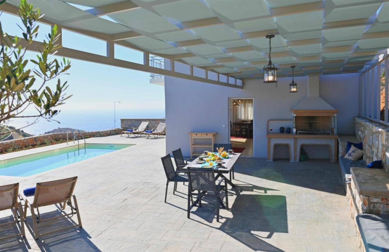 Tranquil Sea View Villa With Private Pool, Just 2Km From The Beach! Agia Galini Exterior foto